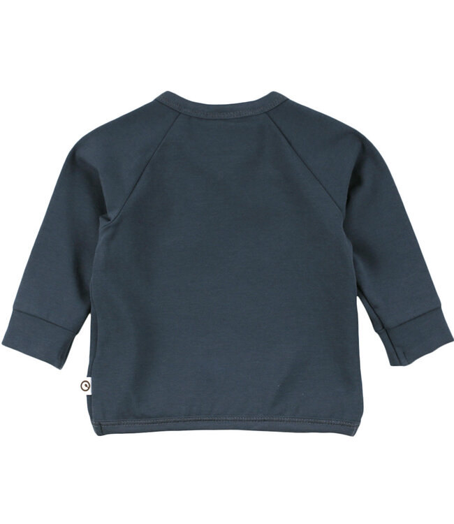 Muesli Mini me overslagvestje GOTS katoen Midnight - Prematuur 44