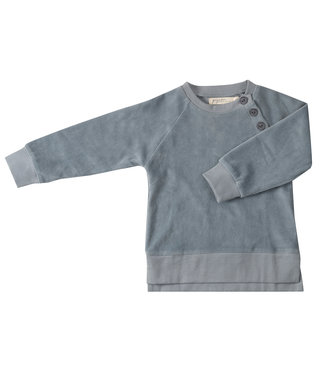 Pigeon Sweatshirt Gots Katoen Velours Powder Blue