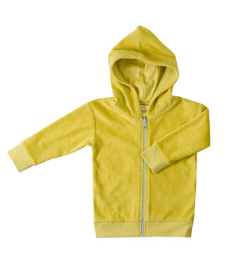 Pigeon Hoody Gots Katoen Velours Lemon