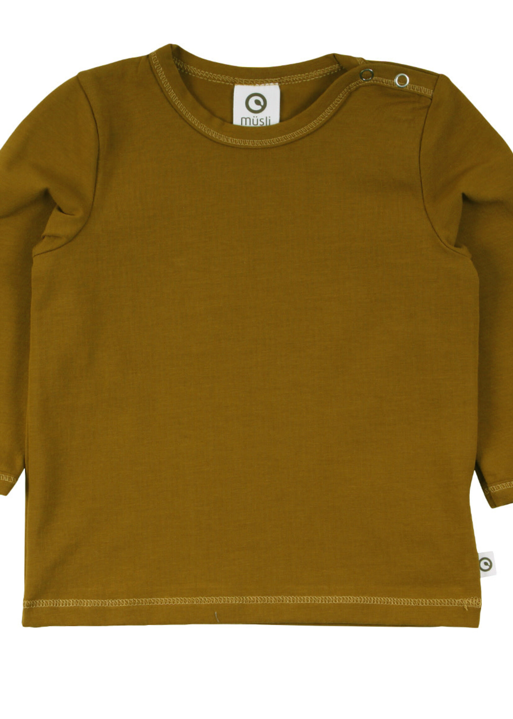 Muesli Baby Cozy Me T-Shirt lange mouw Pesto GOTS katoen
