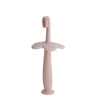 Mushie Tandenborstel - Training Toothbrush Flower Blush