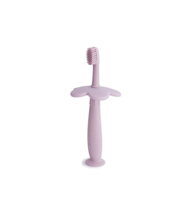 Mushie Mushie Tandenborstel - Training Toothbrush Flower Soft Lilac