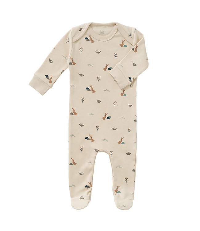 Fresk Fresk pyjama met voetjes Rabbit Sandshell