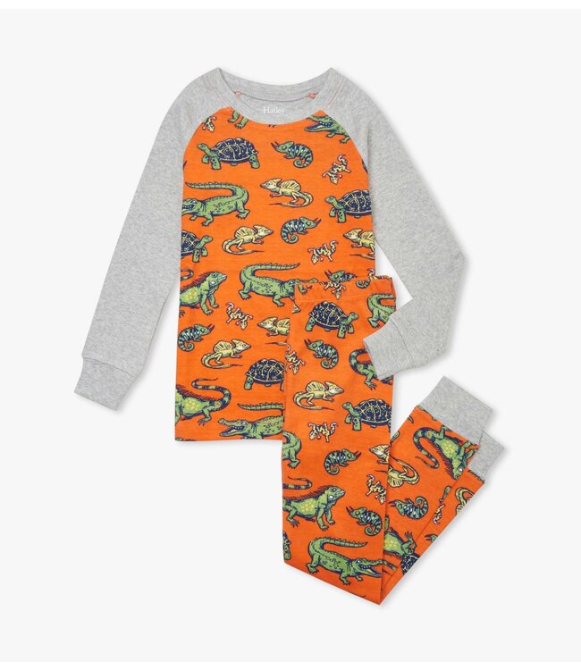 Hatley Aquatic Reptiles tweedelige pyjama - Organic Cotton