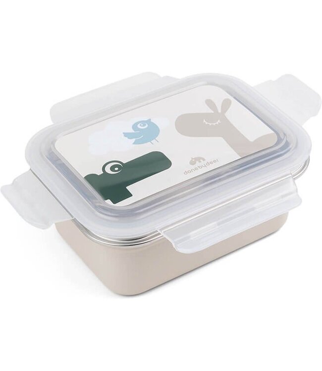 Done by Deer Metal Lunchbox Lalee/Croco Sand