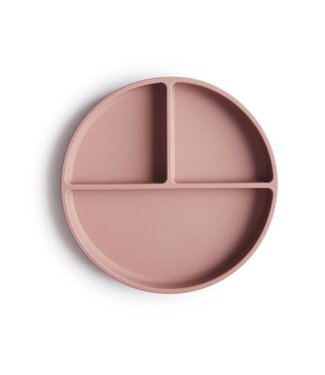 Mushie Mushie Silicone suction plate - vakkenbord Blush