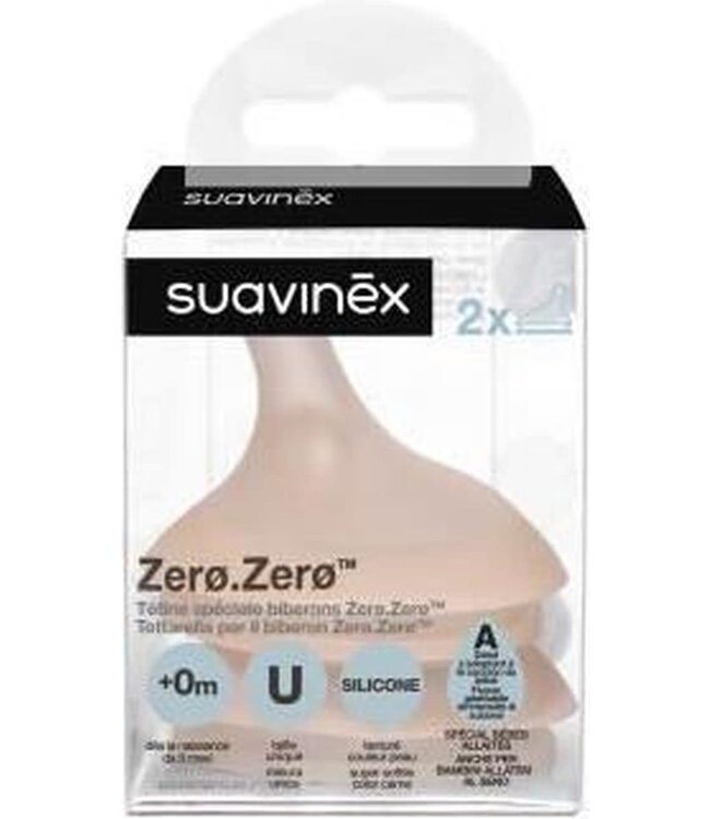 Suavinex Speen voor op Zero. Zero fles Anti-koliek - Adaptable Flow