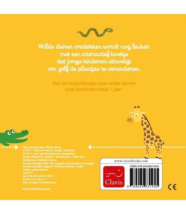 Wilde dieren - Schuifboekje. Nathalie Choux