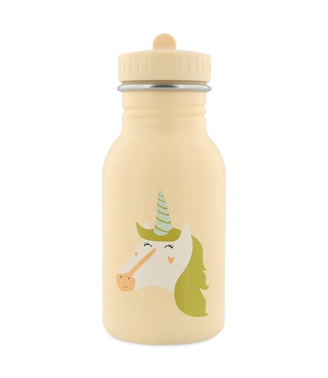 Trixie RVS Drinkfles met rietjes dop 350 ml Mrs Unicorn