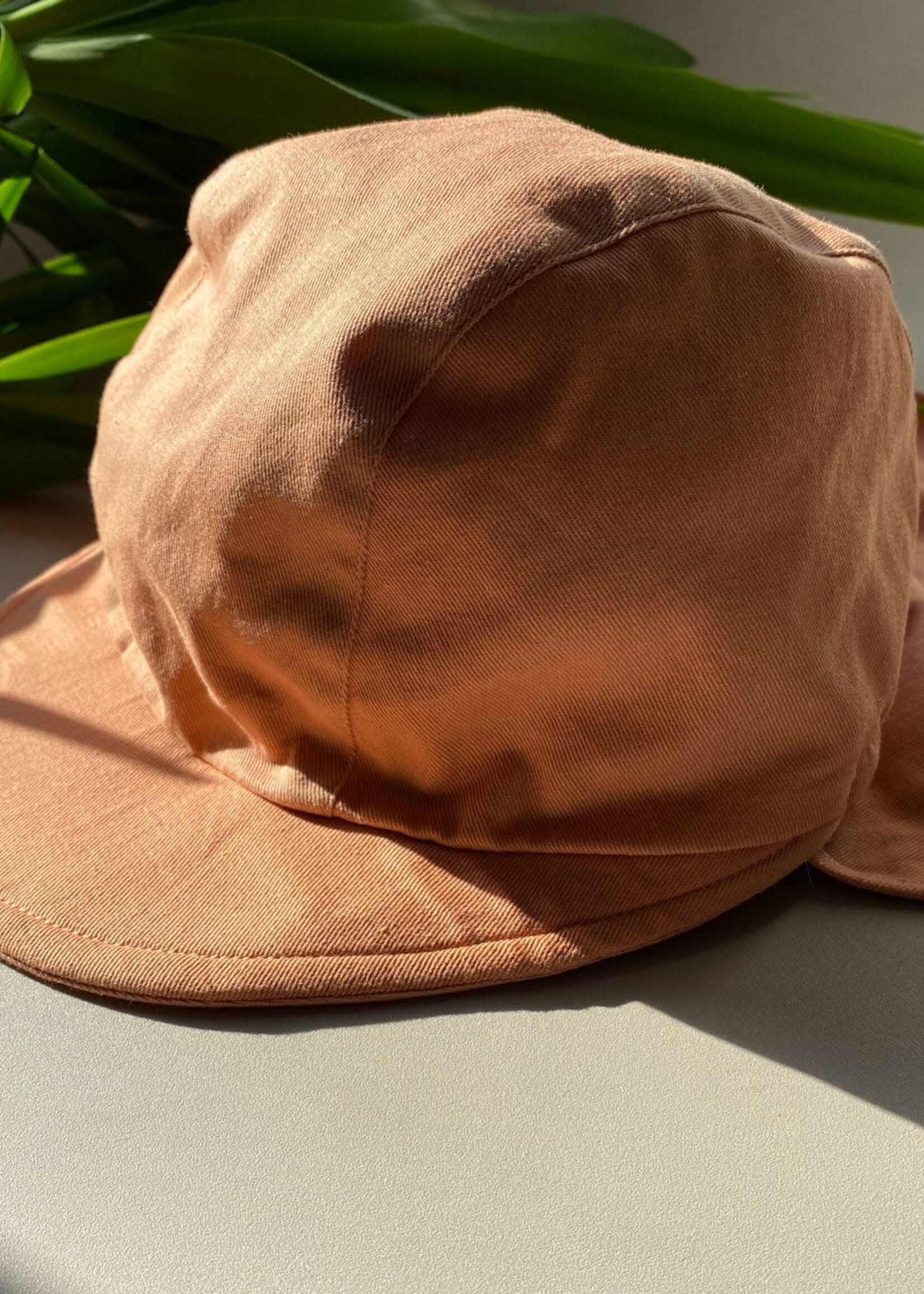 Filibabba Filibabba Zonnehoed met Flap One Size- Sandy