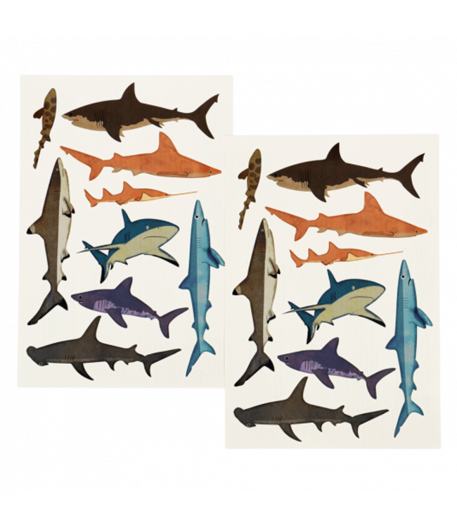 Rex London Temporary Tattoos Sharks
