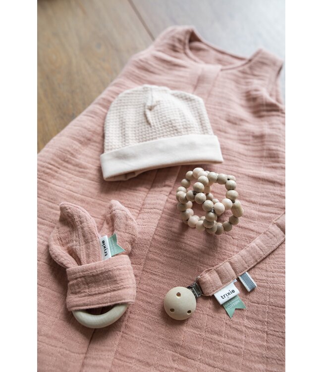 Trixie Trixie zomerslaapzak Organic Hydrofiel 70 cm [2-9 mnd - TOG 0.8] Bliss Coral