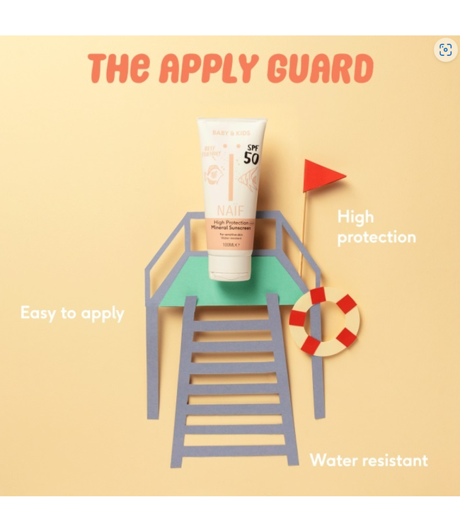 Naif Zonnebrandcreme (SPF 50) met natuurlijk UV filter 100 ml