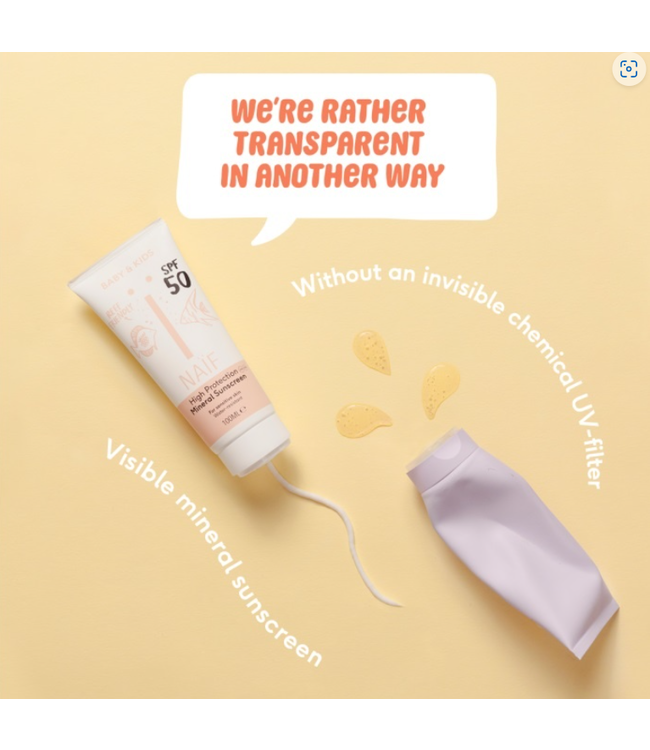Naif Zonnebrandcreme (SPF 50) met natuurlijk UV filter 100 ml