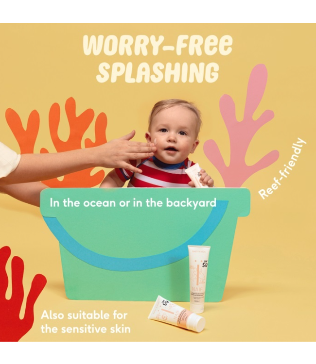 Naif Zonnebrandcreme (SPF 50) met natuurlijk UV filter 100 ml