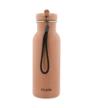 Trixie RVS Drinkfles met rietjes dop 500 ml Mrs Cat