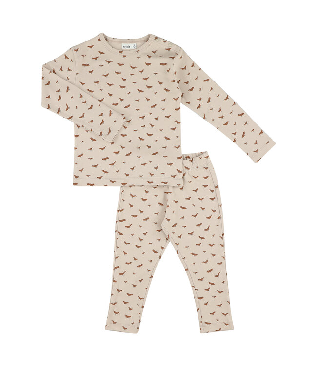 Trixie Twee- delige pyjama - Organic Cotton Babbling Birds