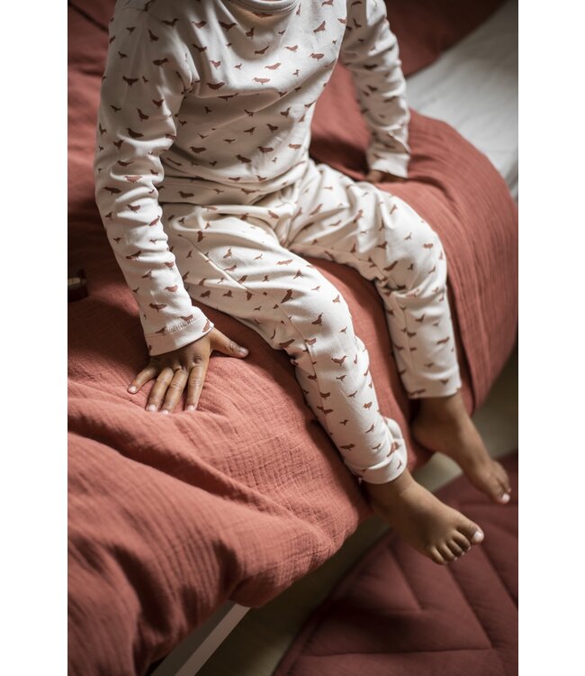 Trixie Twee- delige pyjama - Organic Cotton Babbling Birds