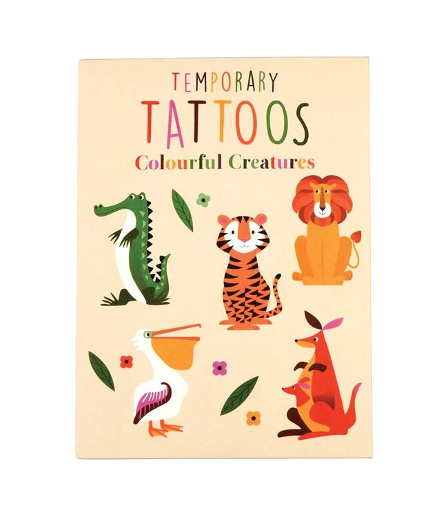 Rex London Temporary Tattoos Colourful Creatures