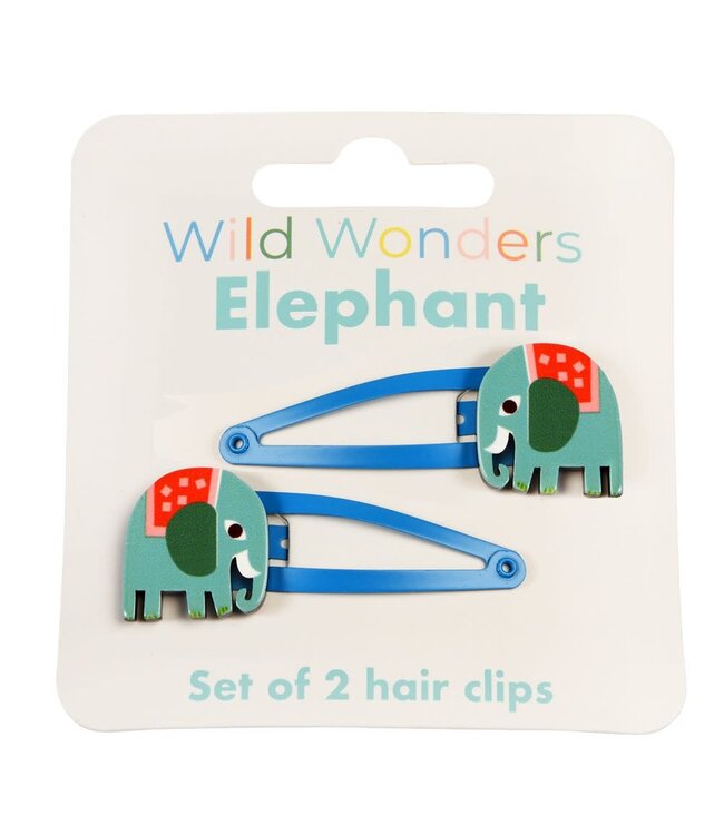 Haarspeldjes (set van 2) - Elephant
