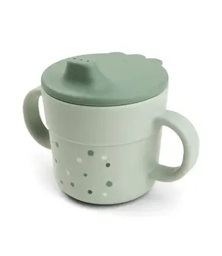 Done by Deer Foodie spout cup - Happy Dots Green