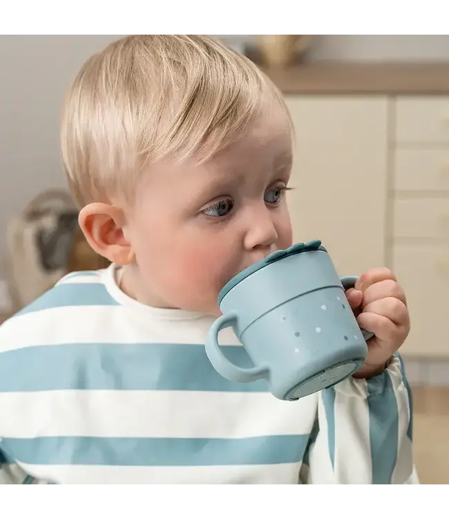 Done by Deer Foodie spout cup - Happy Dots Blue