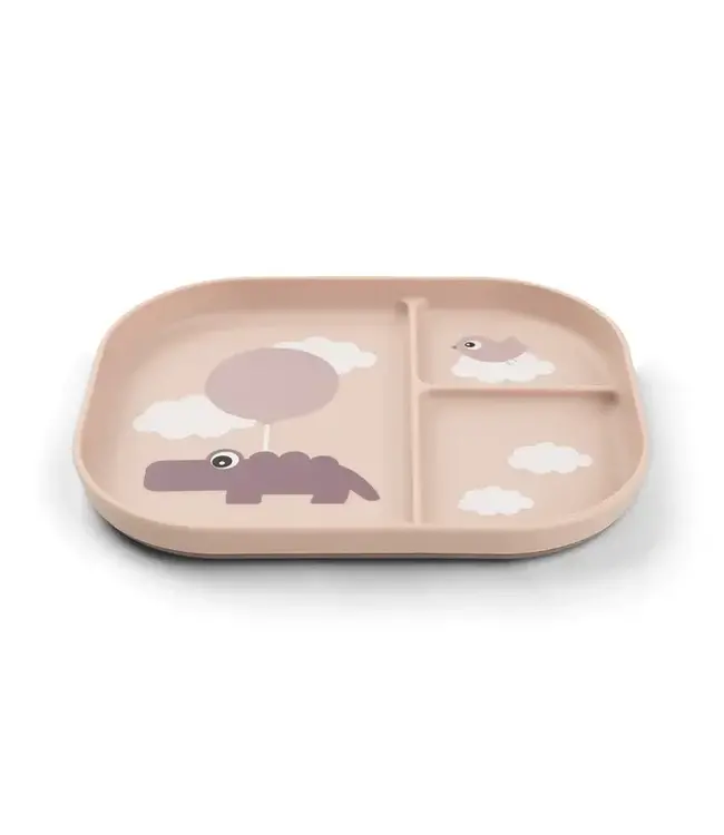 Done by Deer Foodie compartment plate - Happy Clouds Powder