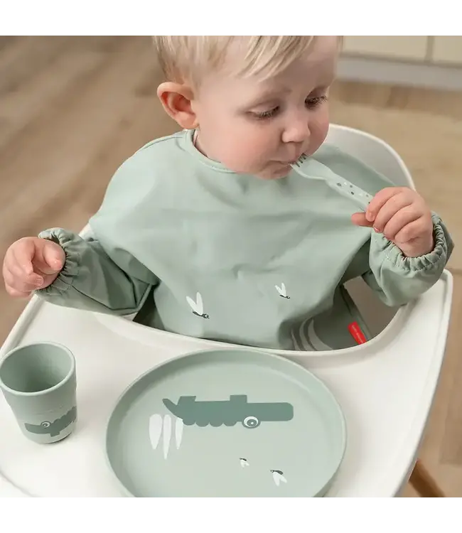 Done by Deer Foodie plate - Croco Green