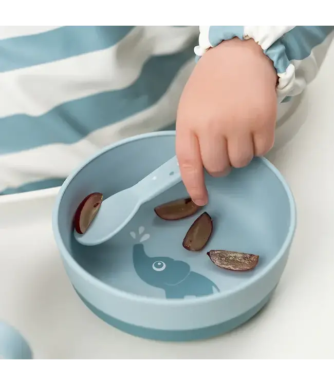 Done by Deer Foodie cutlery set - Happy Dots Blue