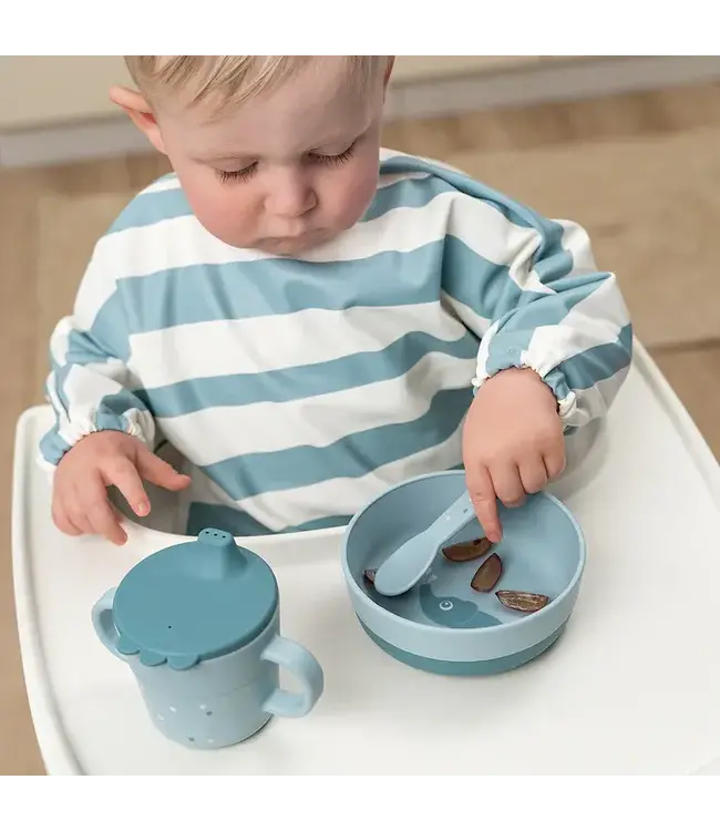 Done by Deer Foodie cutlery set - Happy Dots Blue