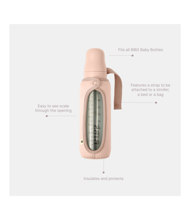 Bibs Baby Bottle Sleeve voor Bibs glazen fles  Small - Woodchuck