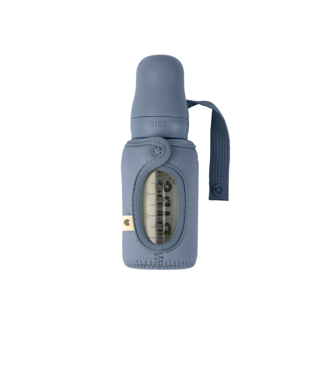 Bibs Baby Bottle Sleeve voor Bibs glazen fles  Small - Petrol