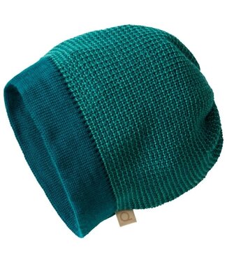 Disana Beanie - Gebreide  muts GOTS Merino wol Pacific- Mint