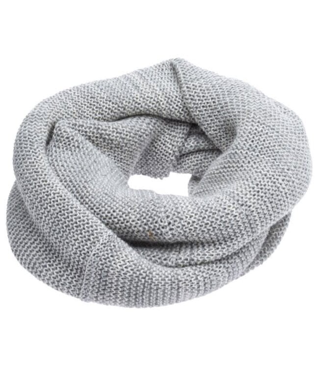 Disana Loop Scarf - Colsjaal Gebreid GOTS Wol Grey - Natural