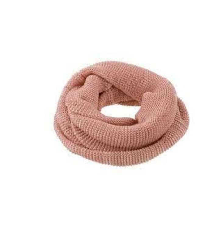 Disana Loop Scarf - Colsjaal Gebreid GOTS Wol Rose - Natural