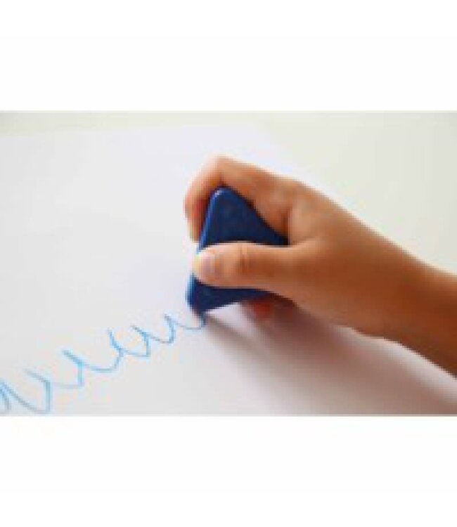 6 Driehoek waskrijtjes