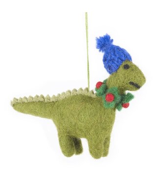 Felt so good Kersthanger Cosy Dinosaur - Handmade & Biodegradable