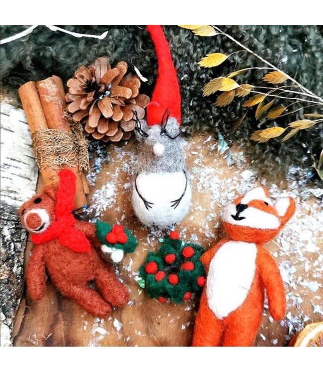 Felt so good Kersthanger Finley Fox - Fairtrade vilt