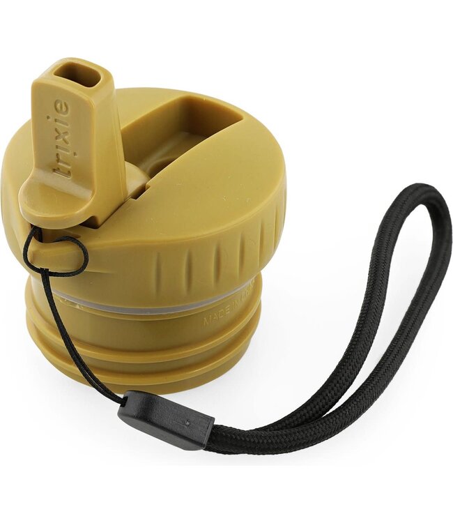 Trixie RVS Drinkfles met rietjes dop 350 ml Mr Lion