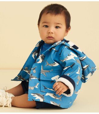 Hatley Baby Regenjas Deep-Sea Sharks - Colour Changing