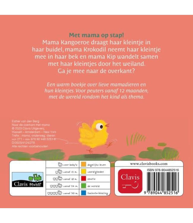 Naar de overkant met mama. Esther van den Berg - Kartonboekje