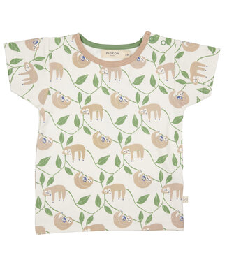 Pigeon T-shirt Korte Mouw GOTS Katoen Sloth