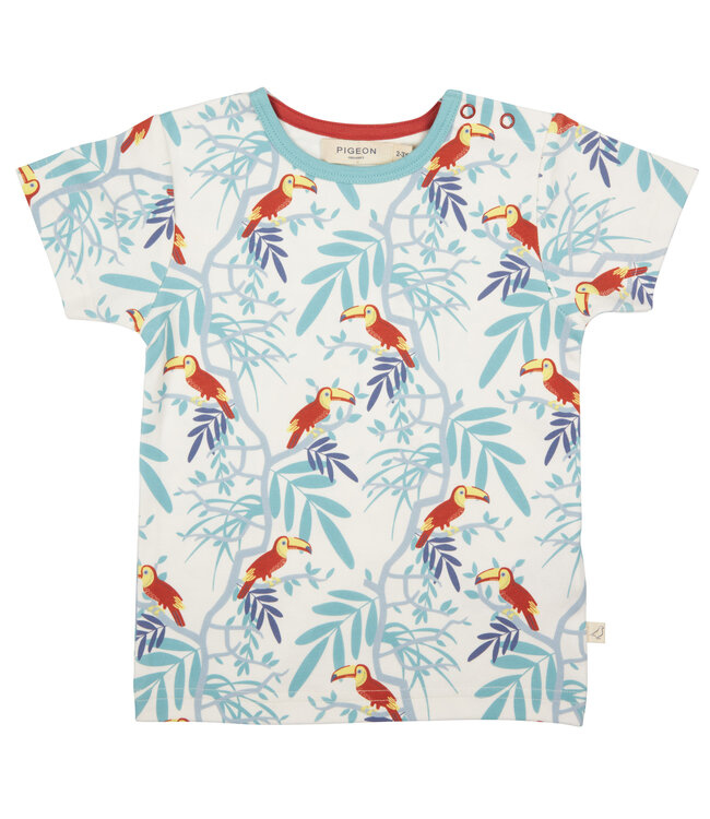 Pigeon T-shirt Korte Mouw GOTS Katoen Toucans