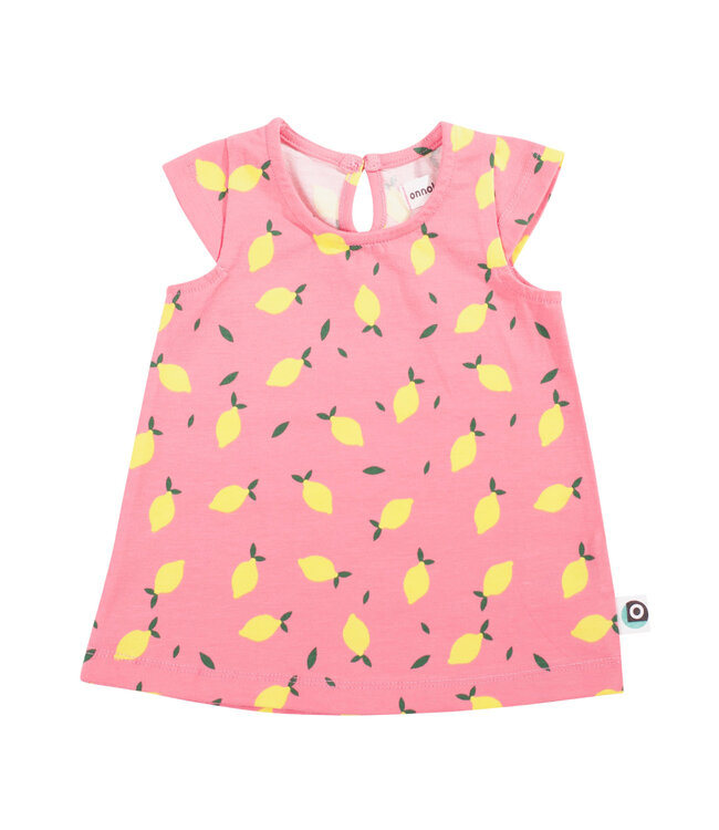 Jurkje Baby GOTS Jersey Katoen Lemon