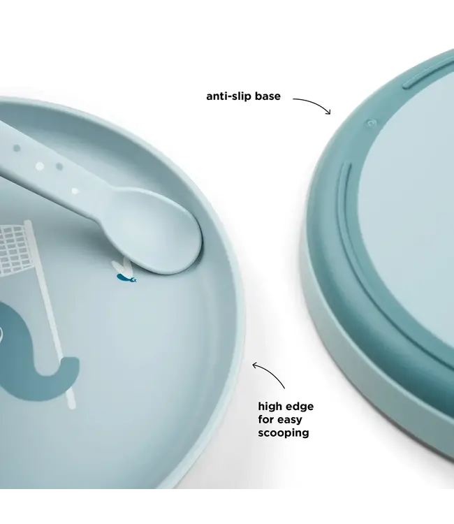 Done by Deer Foodie plate - Elphee Blue