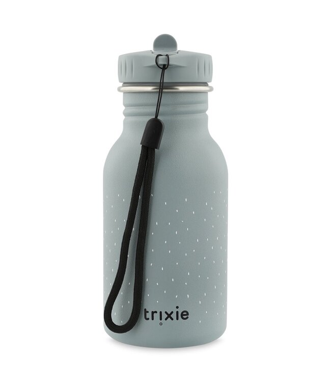Trixie RVS Drinkfles met rietjes dop 350 ml Mr Shark