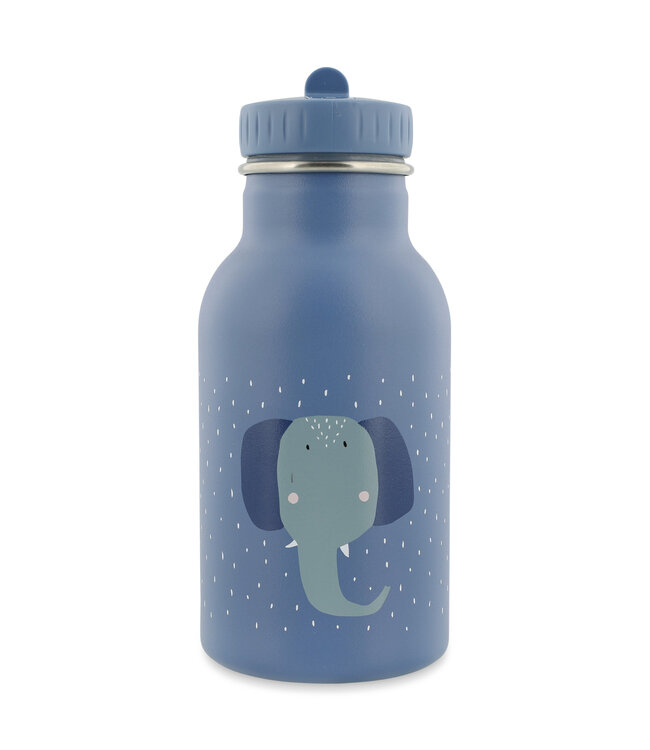 Trixie RVS Thermosfles met rietjes dop 350 ml Mrs Elephant