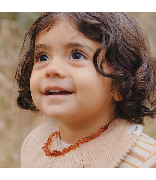 Barnsteen ketting Amber (34 cm - 3 maand tot 4 jaar)
