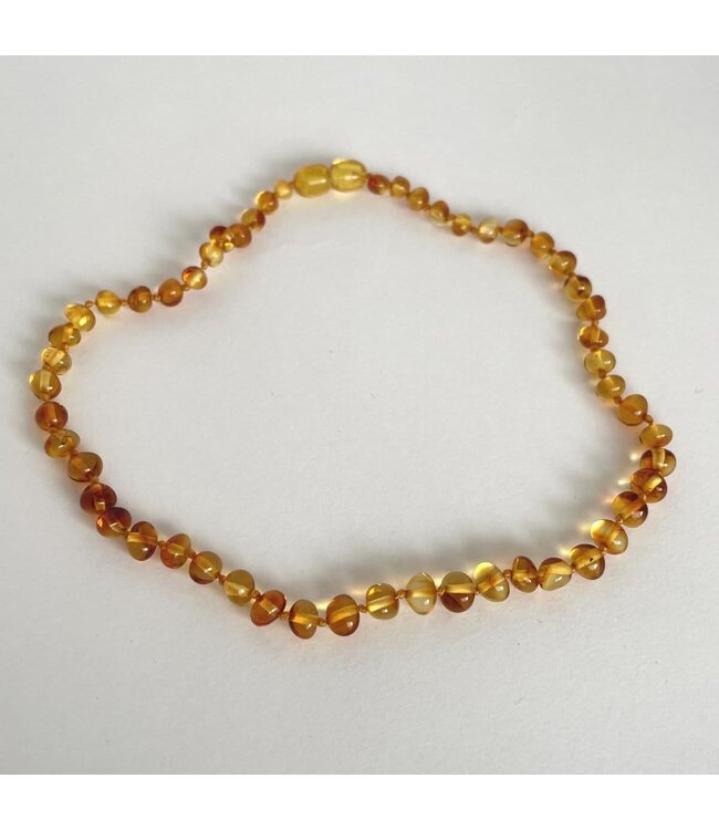 Barnsteen ketting Amber (34 cm - 3 maand tot 4 jaar)
