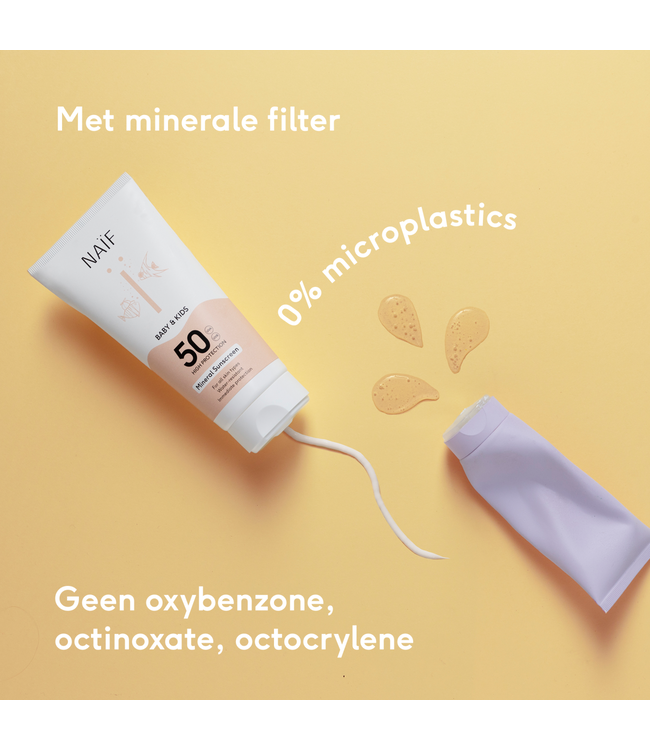 Naif Minerale Zonnebrandspray voor Baby & Kids Factor 50 - 100ML